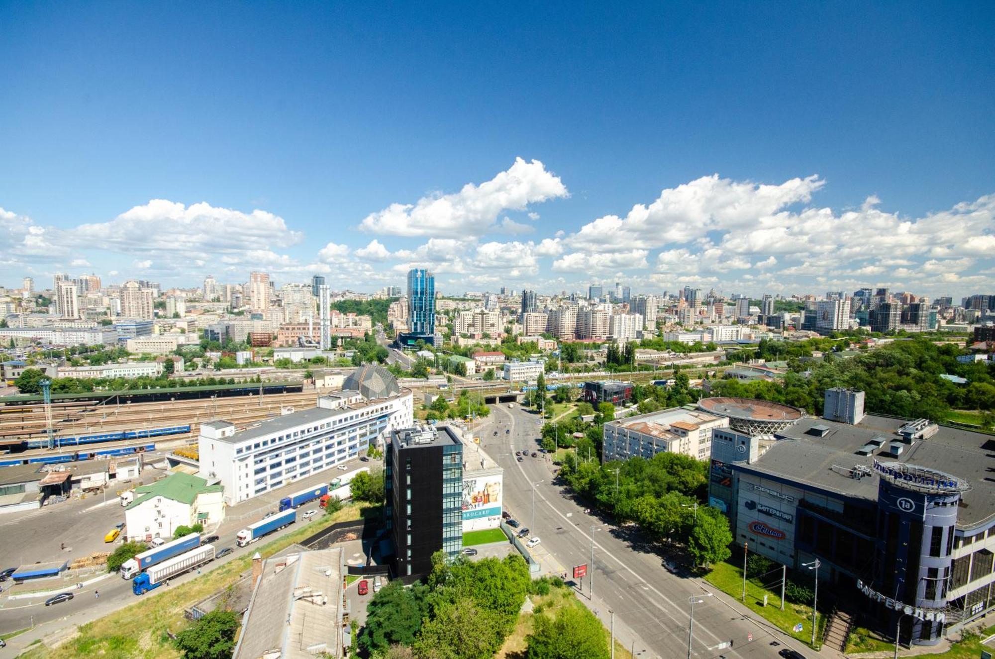 Petrovdom 205-206 Panoramic City View Apartments At Rc Kvartet, Central Railway Station Kiev Exterior foto